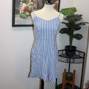 Old Navy Juniors Medium Blue Striped Summer Dress
